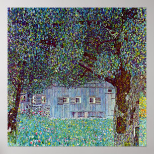 Farmhouse in Upper Austria by Gustav Klimt Poster