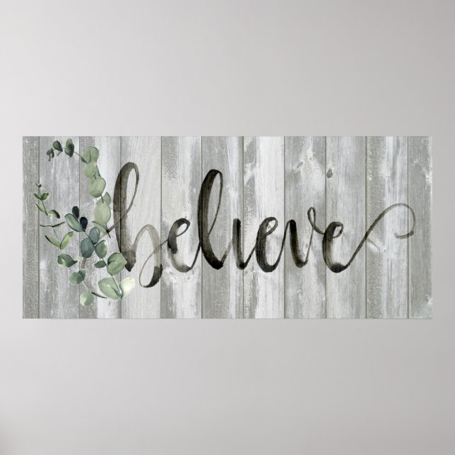 Farmhouse Inspiration - Believe Poster (Front)