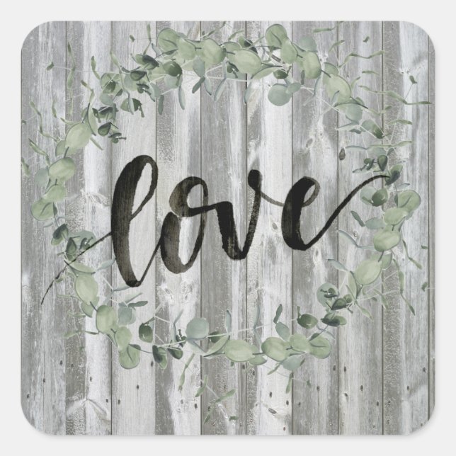 Farmhouse Inspiration - Love Square Sticker (Front)