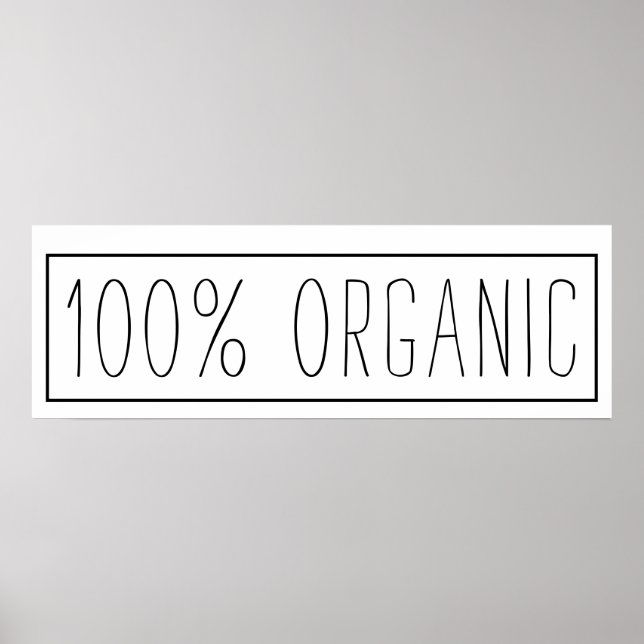 Farmhouse Inspired 100 Percent Organic  Poster (Front)