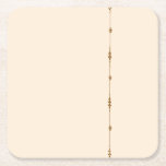 Farmhouse Kitchen Botanical Table Coaster<br><div class="desc">See other coordinating items for a mix and match set. Minimalist farmhouse kitchen coaster featuring a soft neutral cream background and a delicate vertical botanical motif. This elegant table accessory adds subtle rustic charm to coffee tables, dining tables, and kitchen decor. Perfect for farmhouse homes, cottage core kitchens, and neutral...</div>