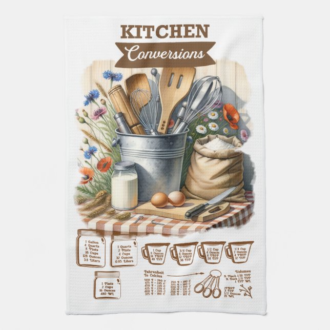 Farmhouse Kitchen Conversions Tea Towel (Vertical)