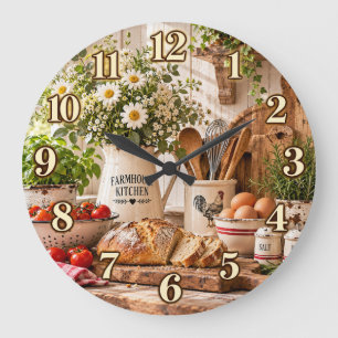 Farmhouse Kitchen Country Clock