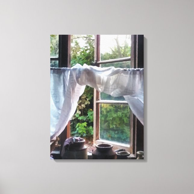 FARMHOUSE KITCHEN WINDOW CANVAS PRINT (Front)