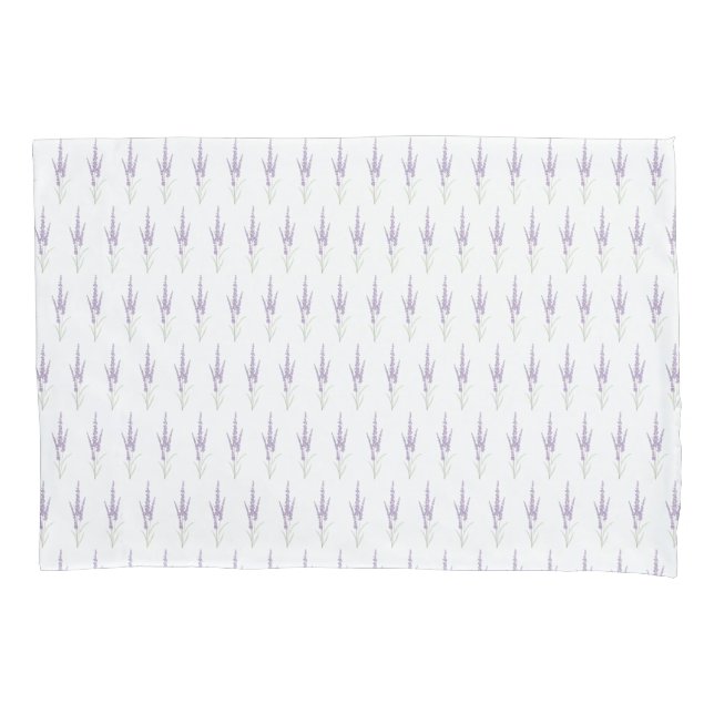 Farmhouse Lavender Herb Flower Dry Bundle Pattern Pillowcase (Front)
