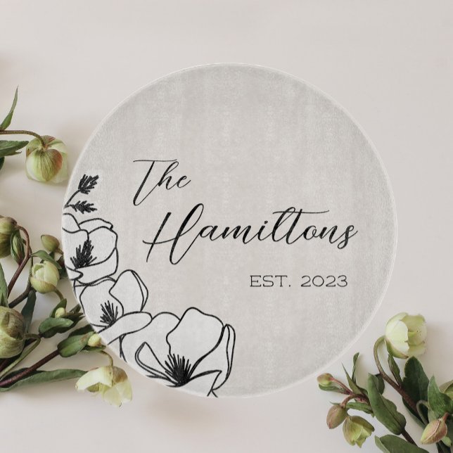 Farmhouse Magnolia Custom Established Year  Cutting Board (Creator Uploaded)