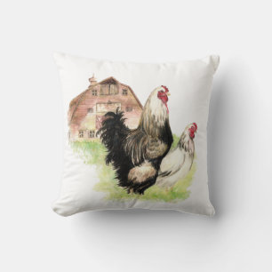 Farmhouse Modern Minimalistic Chicken Barn Farm  Cushion