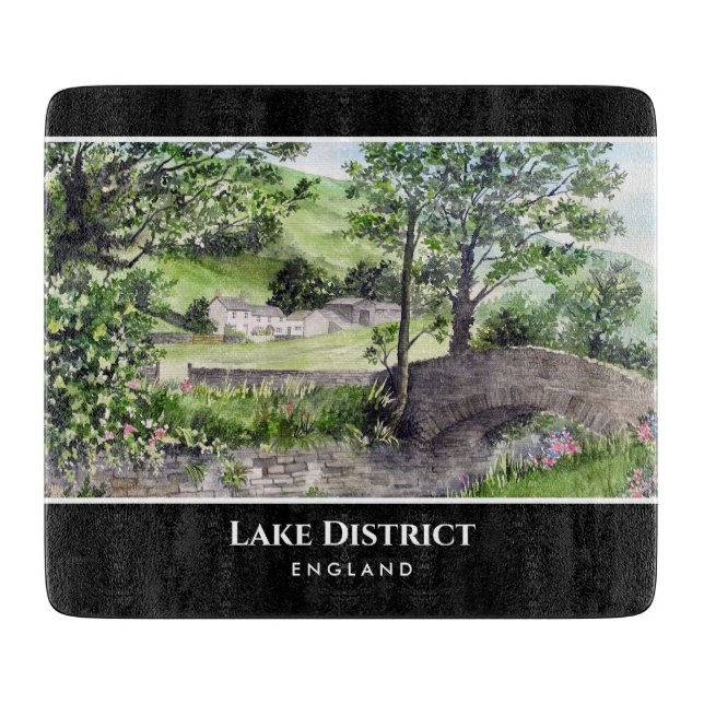 Farmhouse near Thirlmere Lake District England Cutting Board (Front)
