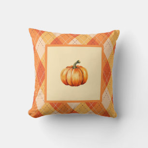 Farmhouse Orange Pumpkin Simple Autumn Home Accen Cushion