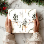 Farmhouse Pine Rustic Christmas  Wrapping Paper<br><div class="desc">Add a touch of whimsy to your holiday gifts with our Farmhouse Pine Christmas Wrapping Paper! This unique wrapping paper features cute pine trees with rustic bow,  greenery and delicate holly berries,  perfect for creating a festive atmosphere.</div>