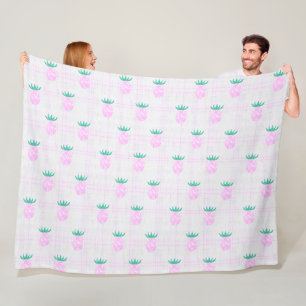 Farmhouse Pineapples Fleece Blanket