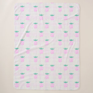 Farmhouse Pineapples Sherpa Blanket