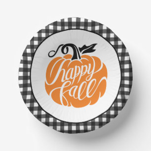 Farmhouse Pumpkin Patch Paper Plate
