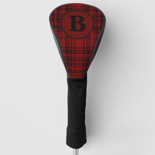 FARMHOUSE RED GINGHAM CHECKERED PLAID GOLF HEAD COVER