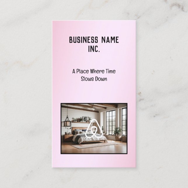 🌟 Farmhouse Rental QR Photo Logo Business Card (Front)