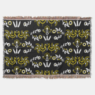 Farmhouse Rooster Countryside Home Decor Throw Blanket