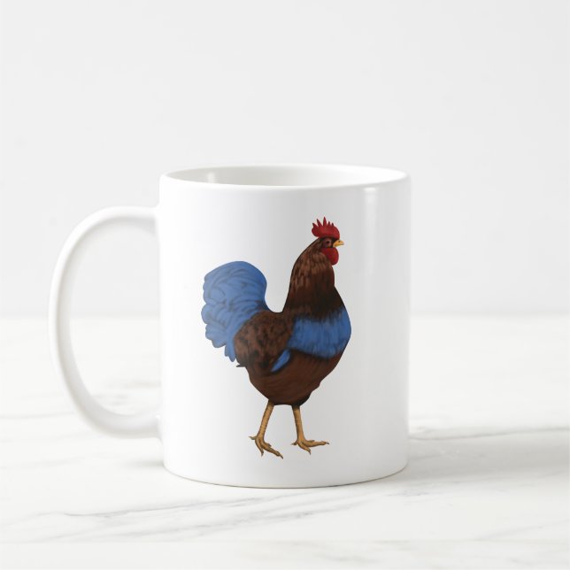 Farmhouse Rooster Painting Coffee Mug (Left)