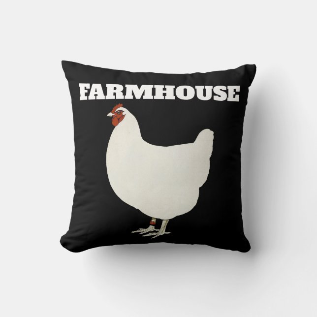 FARMHOUSE ROOSTER THROW PILLOWS (Front)
