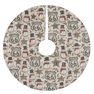 Farmhouse Route 66 Holiday Magic Brushed Polyester Tree Skirt
