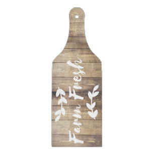 Farmhouse Rustic Barn Wood Farm Fresh Cutting Board