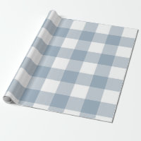 Farmhouse Rustic Blue Grey Buffalo Plaid Square