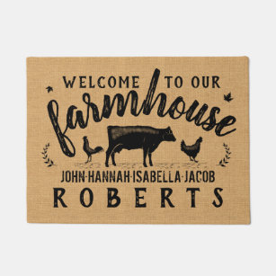 Cow Doormats Welcome Mats Zazzle Au