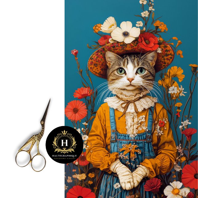 Farmhouse Rustic Cat Decoupage  Tissue Paper (Creator Uploaded)