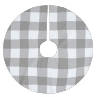 Farmhouse Rustic Grey & White Buffalo Plaid Square