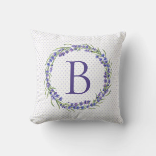 Farmhouse Rustic Heather Wreath Signature Throw Pi Cushion