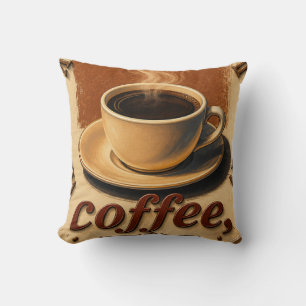  Farmhouse Rustic Vintage Kitchen Coffee Cup  Cushion