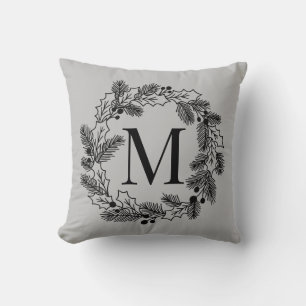 Farmhouse Signature Christmas Wreath  Cushion