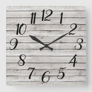 Farmhouse Square Clock