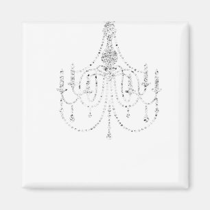 Farmhouse Style Distressed Chandelier T-Shirt for Magnet