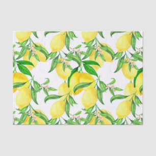 Farmhouse Style Lemon On A Vine Tissue Paper