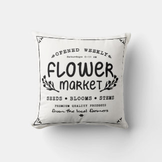 Farmhouse style pillow - Flower Market