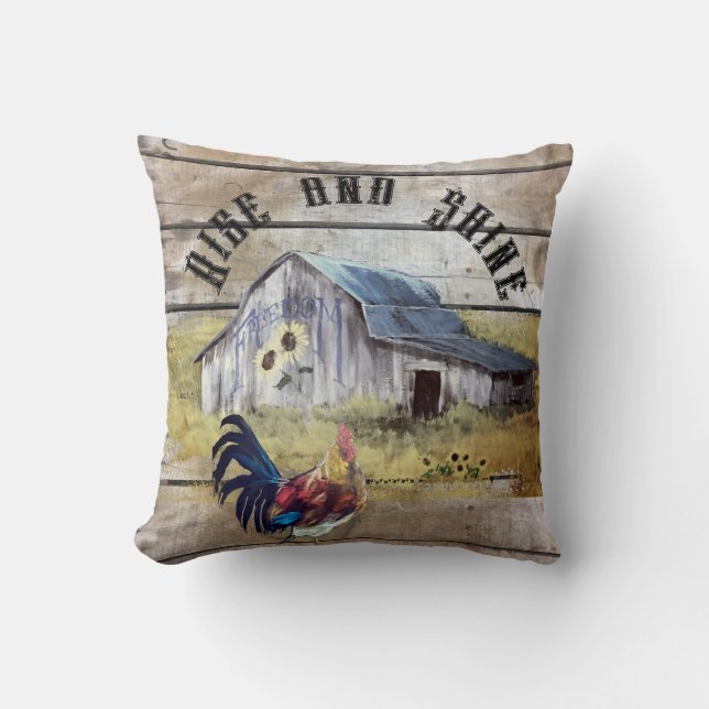 Farmhouse style throw pillow (Front)