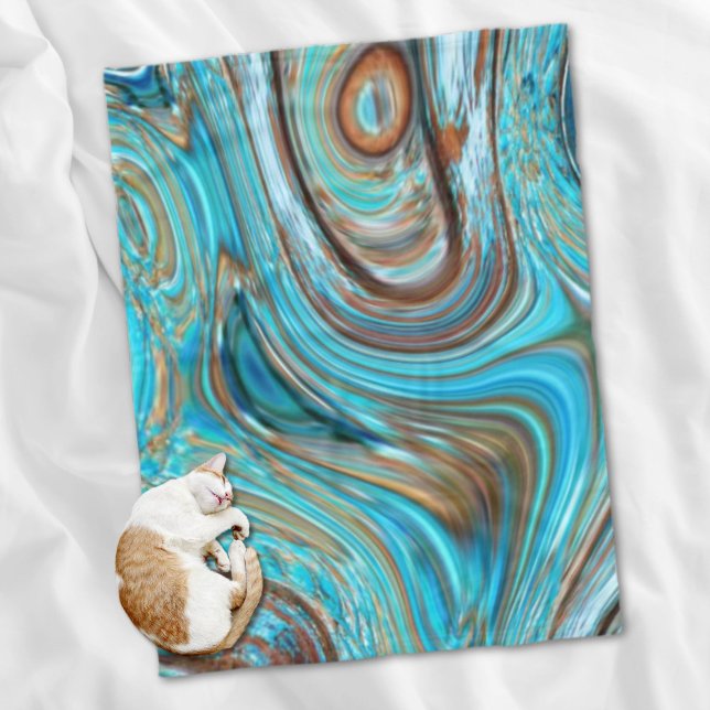 farmhouse  teal blue Woodgrain turquoise swirls Fleece Blanket (farmhouse teal blue Woodgrain turquoise swirls Fleece Blanket)