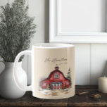 Farmhouse Watercolor Barn Country Custom Coffee Mug<br><div class="desc">This custom mug features a cosy country barn design on a neutral beige background. Easily customise this using the personalisation feature. Perfect for Wedding gifts,  Christmas gifts,  or housewarmings.</div>