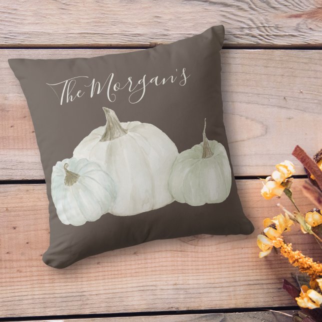 Farmhouse Watercolor Pumpkin Trio Cushion (Creator Uploaded)