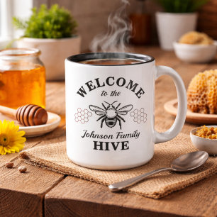 Farmhouse Welcome to Our Bee Hive Coffee Mug