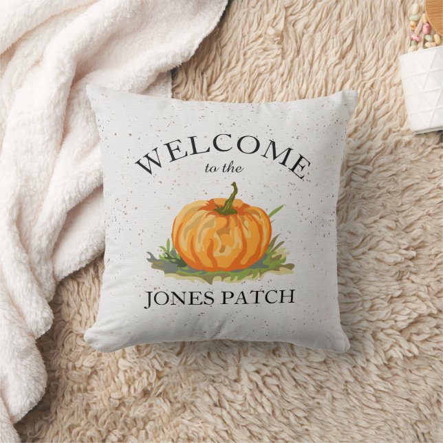 Farmhouse Welcome to Our Pumpkin Patch Signature  Cushion (Blanket)