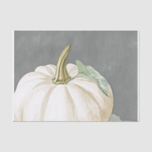 Farmhouse white fall pumpkin tissue paper