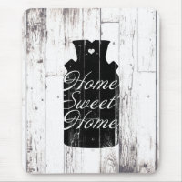 Farmhouse White Wood Rustic Milk Jug Home Sweet