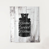 Farmhouse White Wood Rustic Milk Jug Home Sweet