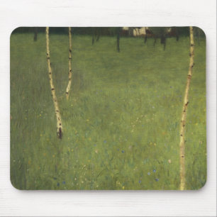 Farmhouse with Birch Trees, 1900 Mouse Pad