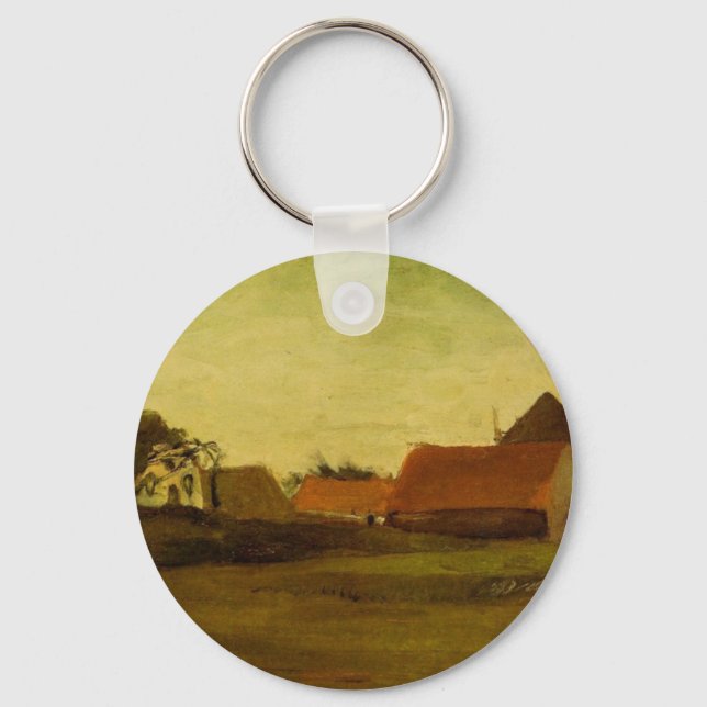 Farmhouses in Loosduinen near The Hague... Key Ring (Front)