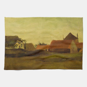 Farmhouses in Loosduinen near The Hague... Tea Towel