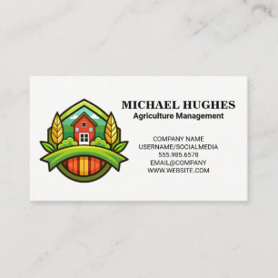 Farming   Agriculture Business Card