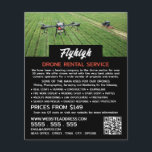 Farming Drone Portrait, Drone Rental Company Flyer<br><div class="desc">Farming Drone Portrait,  Drone Rental Company Advertising Flyers By The Business Card Store.</div>
