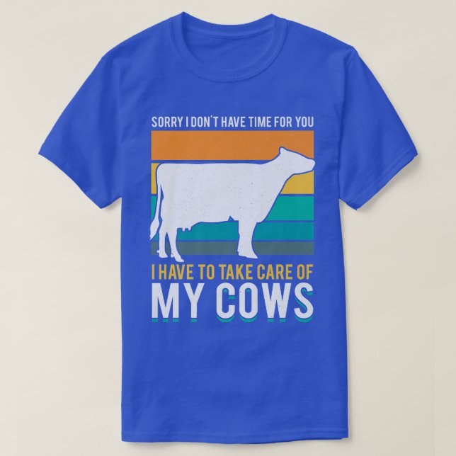 Farming Farm Cow Farmer  T-Shirt (Design Front)